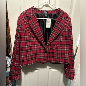 NWT Social Collision (Hot Topic) Cropped Blazer